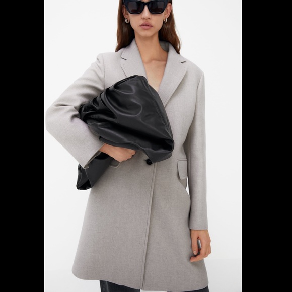 ZARA STONE MENSWEAR-STYLE COAT - SZ XS - Picture 3 of 9